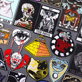 Bügelaufkleber - Schädel